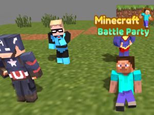 Spēle Minecraft kaujas partija online