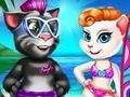 Spēle Angela Un Tom Beach Vacation online Spēle Angela Un Tom Beach Vacation online