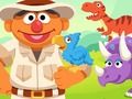 Spēle 123 Sesame Street: Ernie dinozauru dienas aprūpe online Spēle 123 Sesame Street: Ernie dinozauru dienas aprūpe online