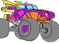 Spēle Monster Truck krāsojamā grāmata  online