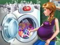 Spēle Grūtnieču princeses veļas diena  online