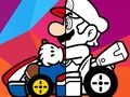 Spēle Mario braukšanas krāsojamā grāmata  online