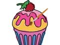 Spēle Yummy Cupcake krāsošana  online