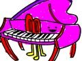 Spēle Atpakaļ uz skolu: Mūzikas instrumentu krāsojamā grāmata  online