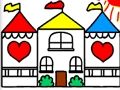 Spēle Atpakaļ uz skolu krāsojamās grāmatas DOLLHOUSE  online