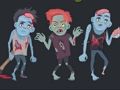 Spēle Krāsošana zombijiem un skeletiem  online