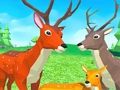 Spēle Briežu simulators: Dzīvnieku ģimenes 3D  online