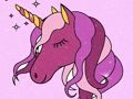 Spēle Vienradzis Krāsojamā grāmata Glitter  online