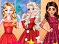 Spēle Disneja princeses Ziemassvētku balle online Spēle Disneja princeses Ziemassvētku balle online
