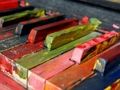 Spēle Krāsains klavieru finierzāģis  online