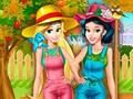 Spēle Princeses, kas strādā dārzā  online