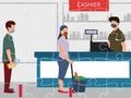 Spēle Sociālās distancēšanās finierzāģis  online