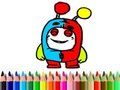 Spēle Atpakaļ uz skolu: OddBods krāsojamā grāmata  online