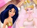 Spēle Princeses rozā un zelta kāzas  online