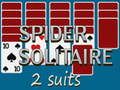 Spēle Spider Solitaire 2 uzvalki  online