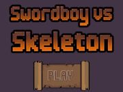 Spēle Zobenpuika pret skeletu  online