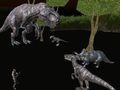 Spēle Pusnakts vairāku spēlētāju dinozauru medības  online