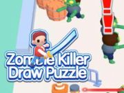 Spēle Zombie Killer Draw Puzle  online