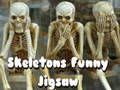 Spēle Skeleti Funny Jigsaw  online