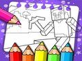 Spēle Minecraft krāsojamā grāmata  online