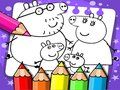 Spēle Cūkas Peppa krāsojamā grāmata  online