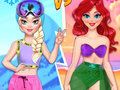 Spēle Vasaras un ziemas princešu cīņa  online