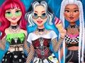 Spēle Princeses Rave modes stila ģērbšanās  online