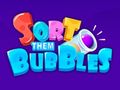 Spēle Kārtojiet tos: burbuļi  online