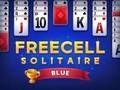Spēle Freecell solitaire zilā krāsā online