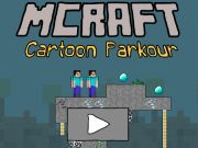 Spēle Mcraft karikatūra Parkour  online
