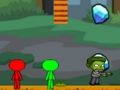Spēle Stickman Bros pret zombijiem online