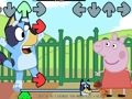 Spēle FNF: Bluey vs Peppa cūka online