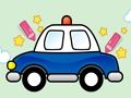 Spēle Viegli krāsojams policijas auto  online