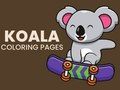 Spēle Koala krāsojamās lapas  online