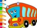 Spēle Krāsojamā grāmata: autobuss  online