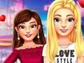 Spēle BFFs vidusskolas pirmā randiņa izskats  online