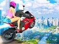 Spēle Lēkšana ar velosipēdu uz rampas  online