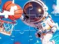 Spēle Puzle: Kosmosa basketbols  online