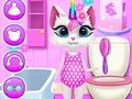 Spēle Kitty Unicorn ikdienas kopšana  online