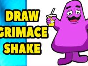 Spēle Grimace Shake: zīmējiet un izdzēsiet  online