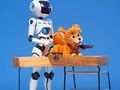 Spēle Krāsojamā grāmata: robots un suns  online