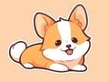 Spēle Krāsojamā grāmata: Corgi  online
