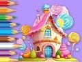 Spēle Krāsojamā grāmata: Lollipop House  online