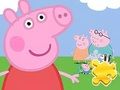 Spēle Puzle: Peppa ar ģimeni  online
