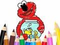 Spēle Krāsojamā grāmata: Elmo jauns draugs  online
