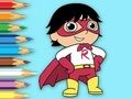 Spēle Krāsojamā grāmata: Super-Raiens  online