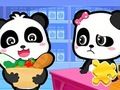 Spēle Puzle: Baby Panda lielveikals  online