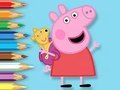 Spēle Krāsojamā grāmata: Peppa ar rotaļu lāci  online