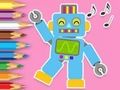 Spēle Krāsojamā grāmata: Robotu dejas  online