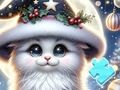 Spēle Puzle: burvju kaķis  online